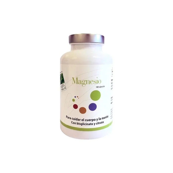100% Natural Magnesium 180 Capsules
