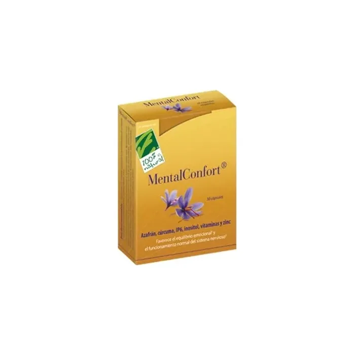 100natura Mentalconfort 30 Vegetable Capsules
