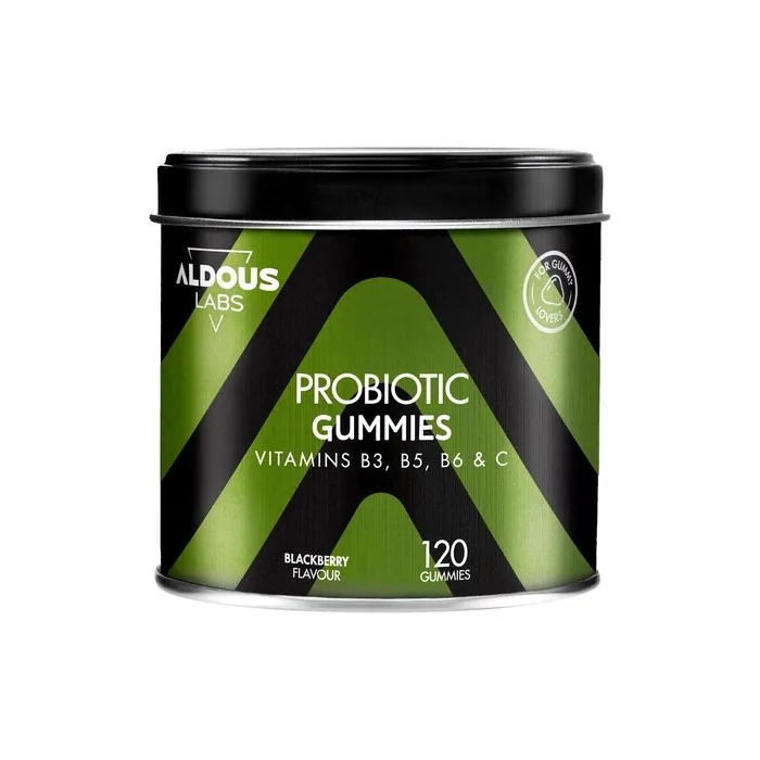 Probiotic Gummies For Gut Health 120 Gummies With Natural Blackberry Flavor Bifidobacterium Lactobacillus Vitamin C B3 B5 B6