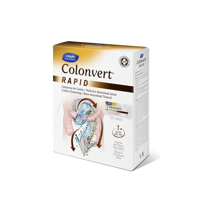 Colonvert Rapid Dietary Supplement for Intestinal Cleansing 20 Sachets