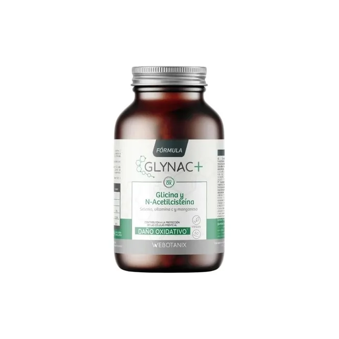 Glynac Formula N-Acetylcysteine and Glycine Supplement with Vitamin E 60 Capsules