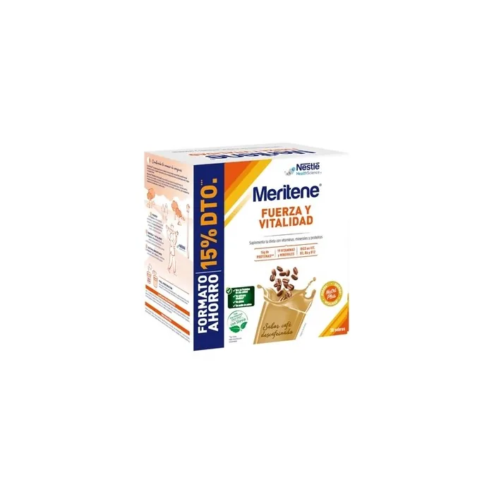 Meritene Meritene Strength And Vitality Decaffeinated Coffee Flavor 30 Sachets