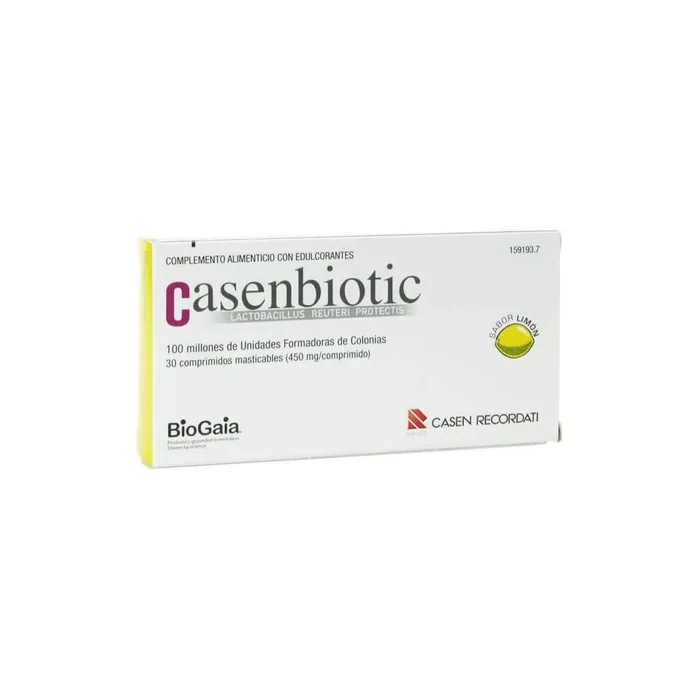 Casenbiotic 30 Chewable Tablets Lemon Flavor - Intestinal Flora, Colitis