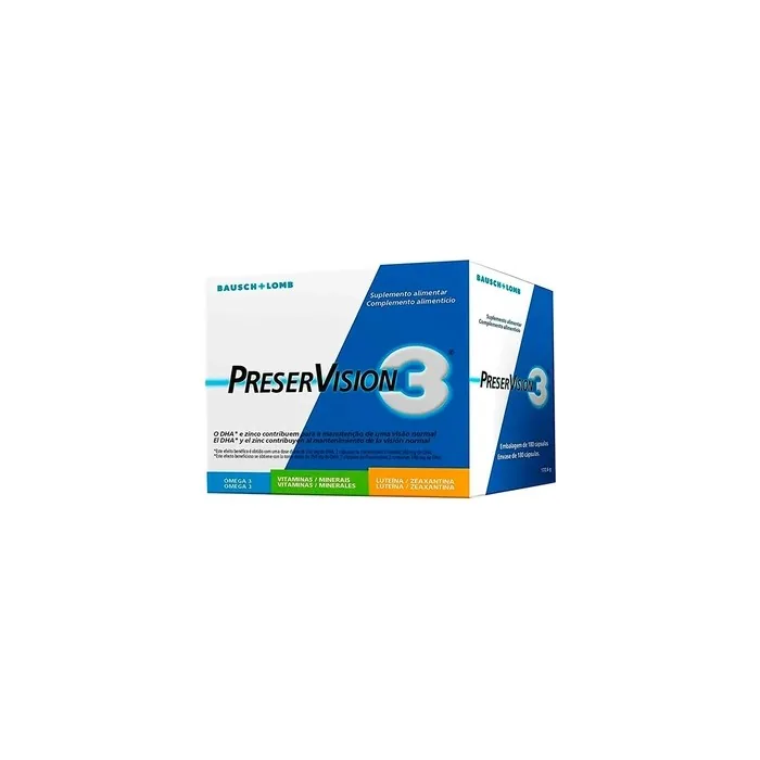 Bausch Lomb Preservision Pack Of 3 Months 180 Capsules