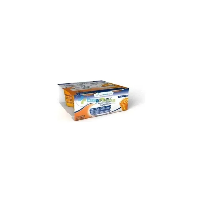 Nestle Resource Acqua Gelificata Hydrating And Refreshing Food Supplement Orange Flavor 4x125 Ml