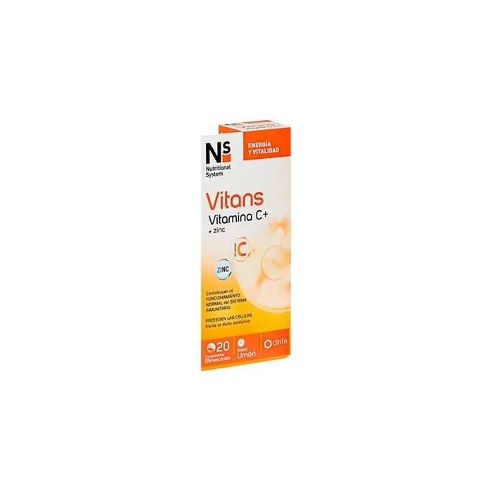 Ns Ns Vitans Vitamin C Zinc 20 Effervescent Tablets Lemon Flavor