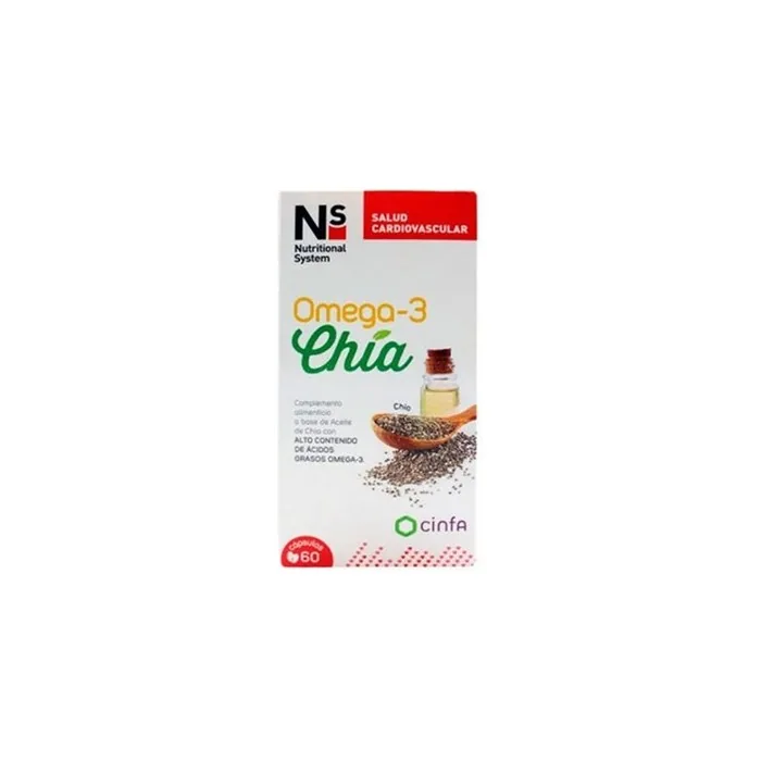 Ns Omega 3 Chia 60 Capsules Dietary Supplement