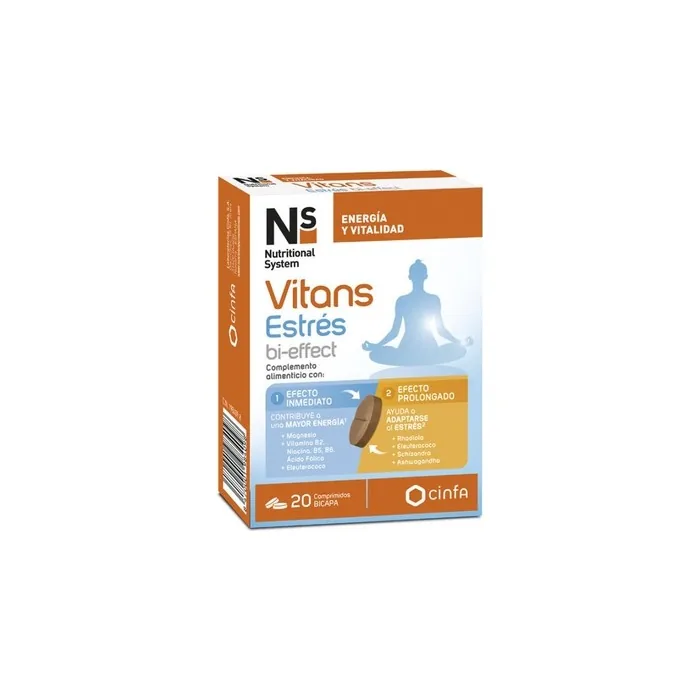 Ns Ns Vitans Stress Bieffect 20 Tablets Dietary Supplement For Stress Relief