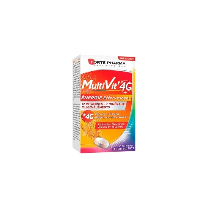 Fort Pharma Multivit 4g Energy Effervescent Tablets 30 Tablets