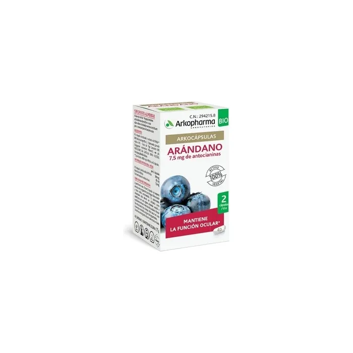 Arkopharma Arkocapsules Bilberry Organic 40 Capsules