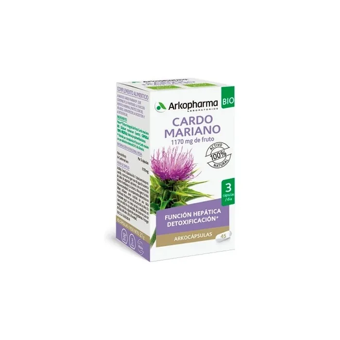 Arkopharma Milk Thistle 45 Capsules Herbal Supplement