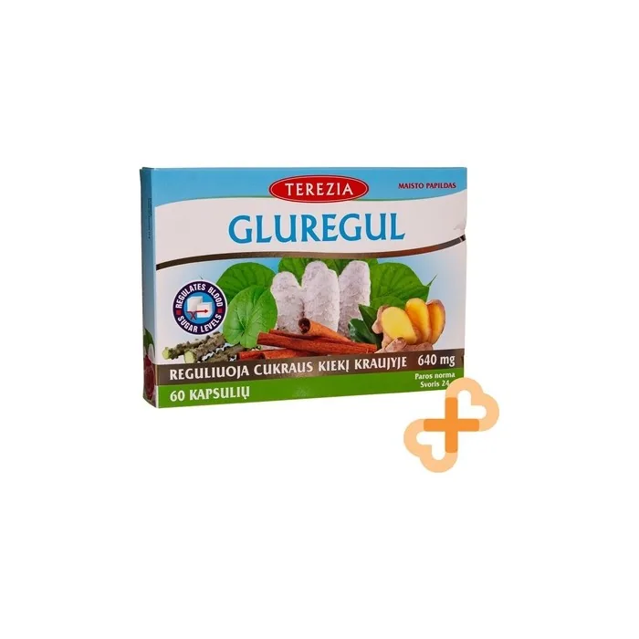 GLUREGUL Shaggy Ink Cap Blood Sugar Level Supplement 60 Capsules