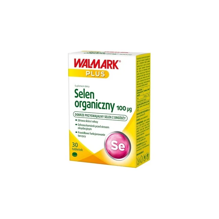 Walmark Organic Selenium 100 Micrograms Dietary Supplement 30 Tablets