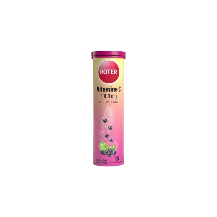Roter Vitamin C 1000 Mg Bruis Apple/Blackcurrant