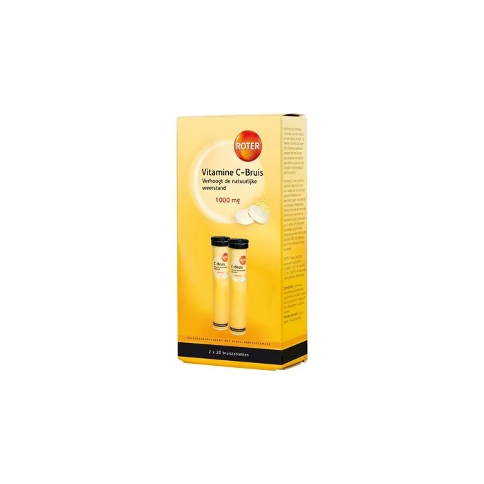 Roter Vitamin C 1000 Mg Effervescent Orange/Apricot Duo