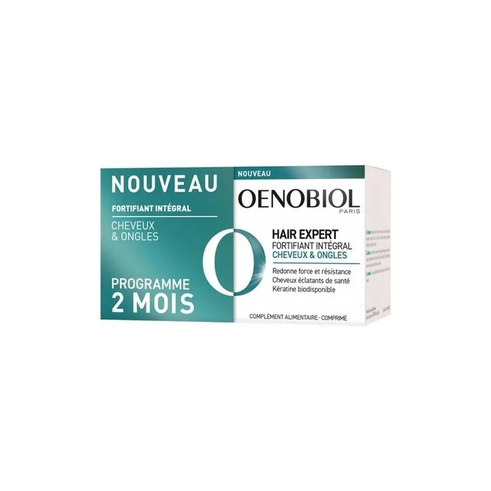 Oenobiol Hair Expert Integral Strengthening of Hair & Nails 60 Tablets - Pack of 2