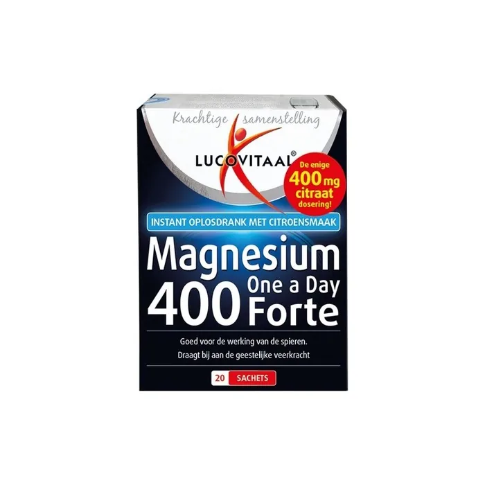 Lucovitaal Magnesium One A Day 400 Forte Dietary Supplement - 20 Sachets