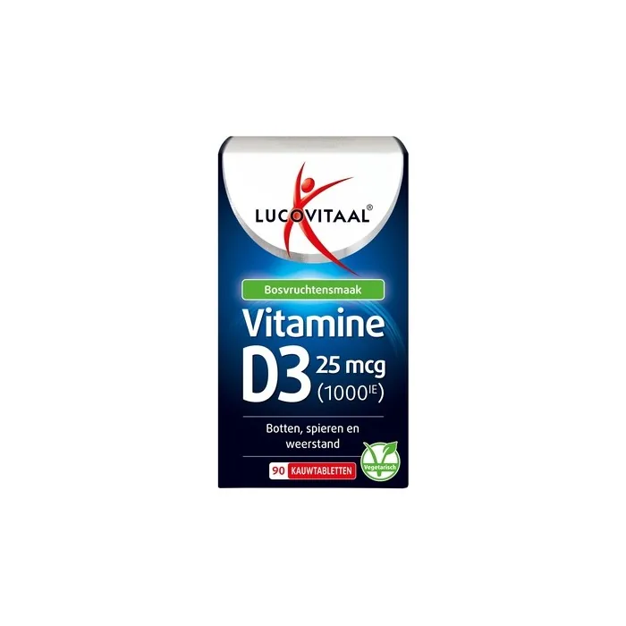 Lucovitaal Vitamin D3 25 Micrograms Vegan Chewable Tablet
