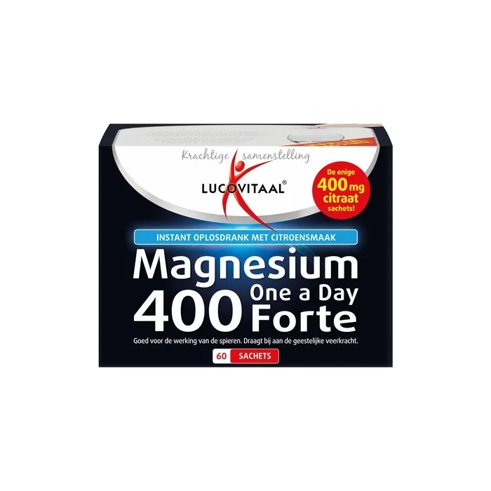 Lucovitaal Magnesium 400 Forte One A Day 60 Sachets