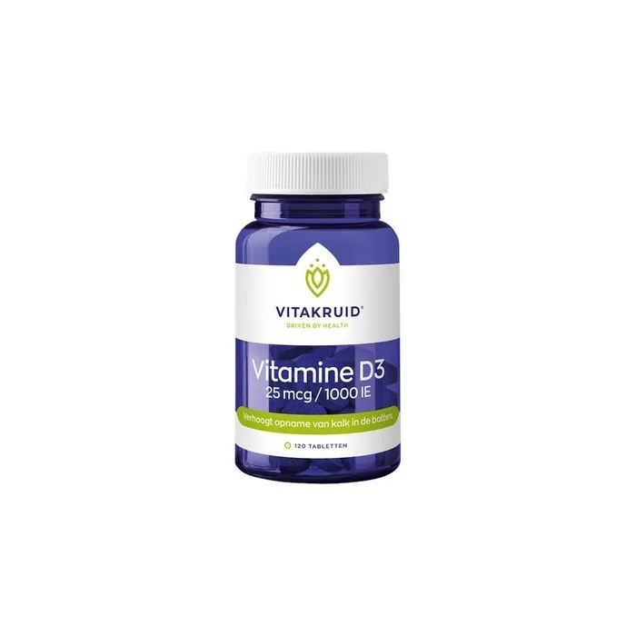 Vitamin D3 25 Mcg / 1000 IU 120 Tablets