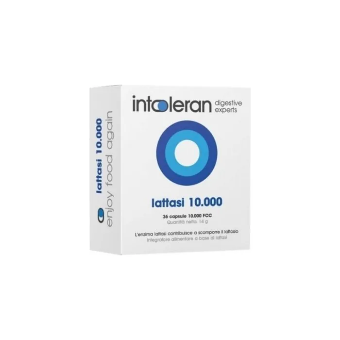 INTOLERAN Lactase 10000 Lactose Digestive Supplement 36 Capsules