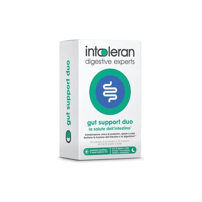 Intoleran Gut Support Duo 30 Probiotic Capsules and 30 Herbal Mix Capsules