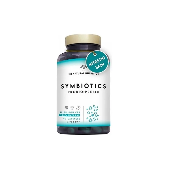 N2 Natural Nutrition Symbiotics Probiotics and Prebiotics 60 Capsules