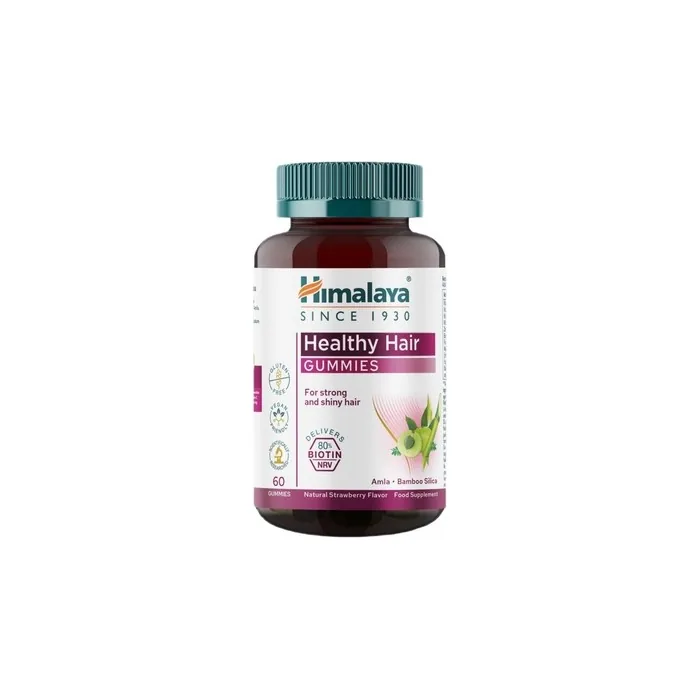 Himalaya Healthy Hair Gummies Natural Strawberry 60 Gummies