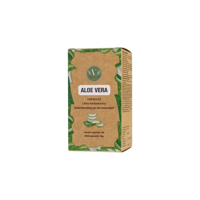 Ajurweda Vanan Aloe Vera Dietary Supplement Supporting Immunity And Digestion Capsules 60 Pcs