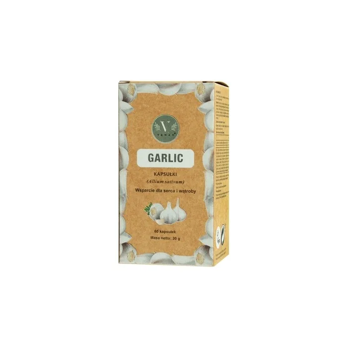 Ajurweda Vanan Garlic Dietary Supplement Supporting The Cardiovascular System Capsules 60 Pcs