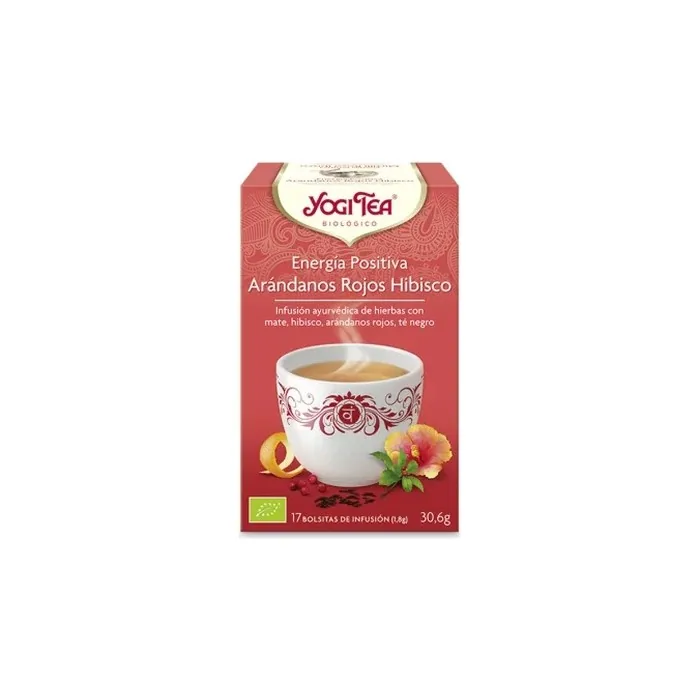 Yogi Tea Positive Energy Blueberry Hibiscus 17 Organic Tea Bags