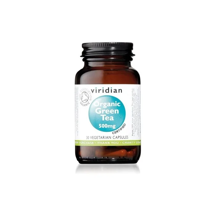 Viridian Organic Green Tea Leaf 500mg 30 Vegetarian Capsules