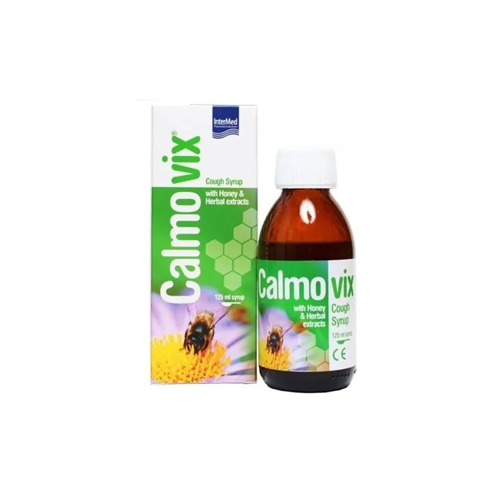 Calmovix Syrup with Honey and Herbal Extracts for Soothing Cough 125ml
