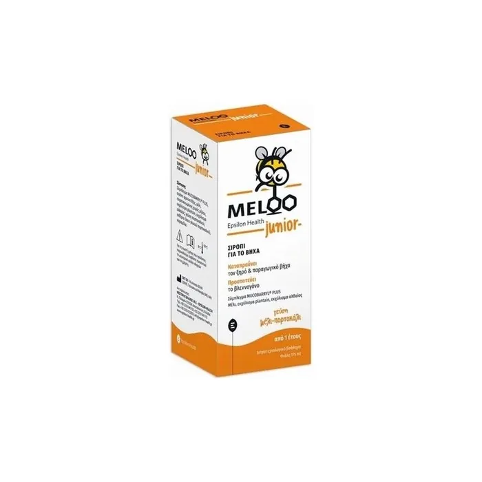 Meloo Epsilon Health Meloo Junior Honey & Orange Syrup For Cough 175 Ml