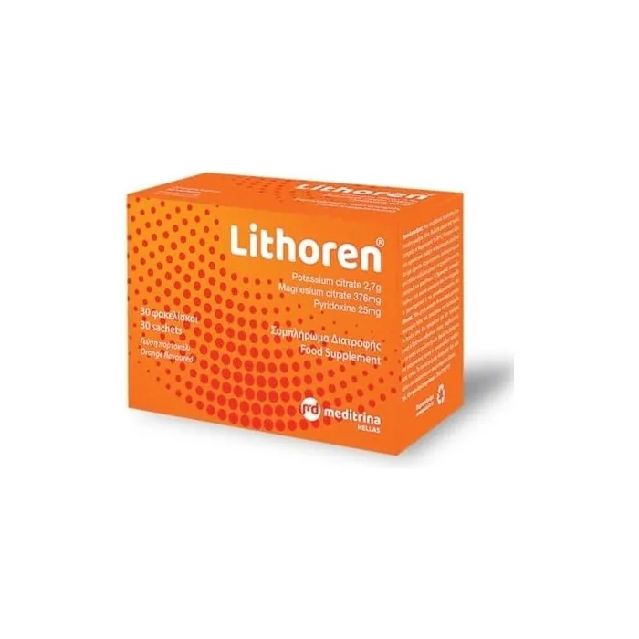 Meditrina Lithoren Orange Flavor 30 Bags