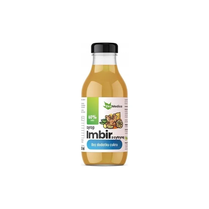 Ekamedica Ginger Syrup With Lemon Sugarfree 300 Ml