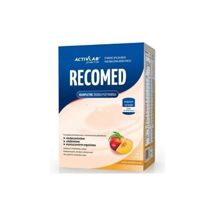 Recomed Peach Flavor Tea Dietary Supplement 6 Tea Bags