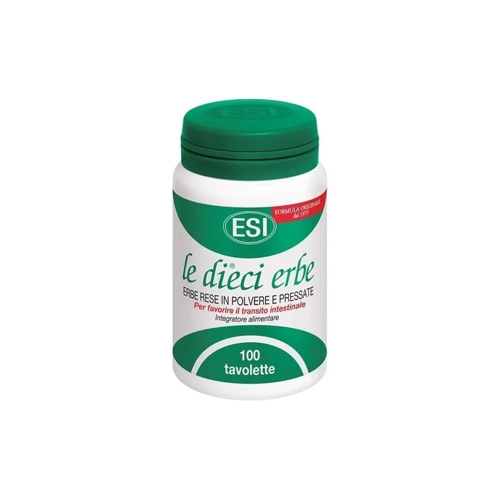 ESI The Ten Herbs 100 Tablets 40g/10 - Le Diece Erbe 100 Tablets