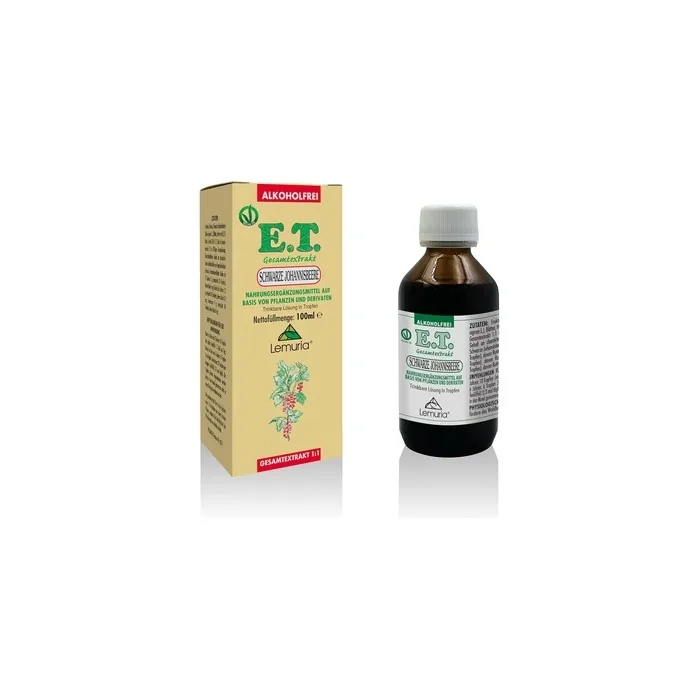 Lemuria Black Currant Total Extract 1:1 for Nasal and Throat Health 100ml