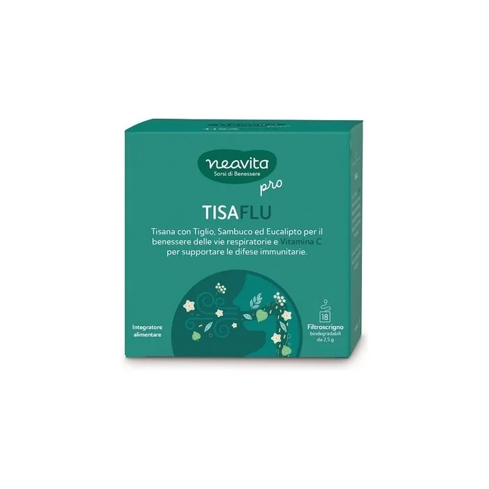 Neavita PRO Tisaflu Herbal Tea with Vitamin C 18 Filter Bags