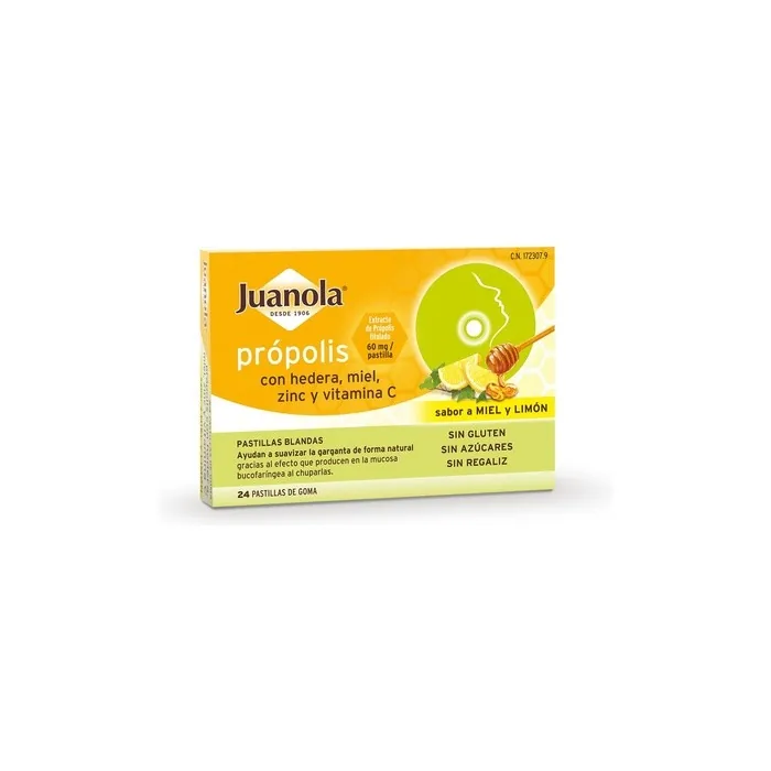 Juanola Propolis Hedera Honey 24 Tablets