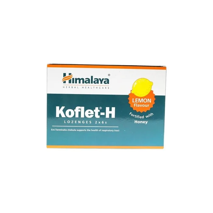 Himalaya Koflet-H Lemon Lozenges 12 Count