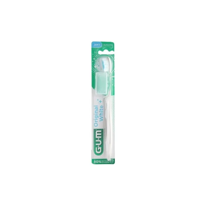 Gum Original White Soft Toothbrush 561 - Removes Tooth Stains Easier