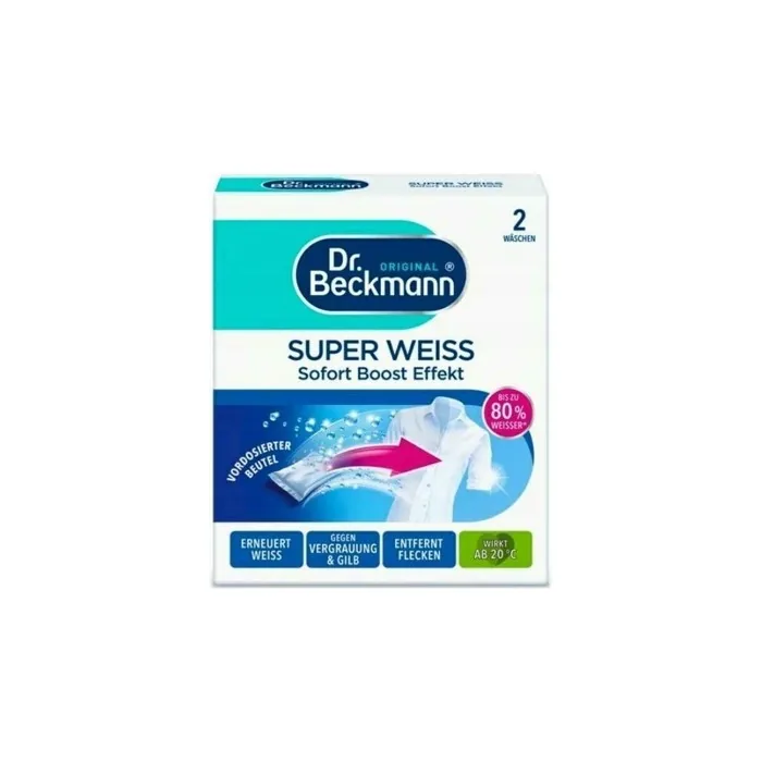 Dr. Beckmann Super White Whitening Sachets 2 x 40g