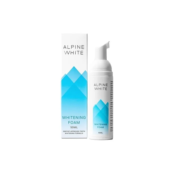 ALPINE WHITE Whitening Foam 2 in 1 Toothpaste and Mouthwash with Temporary Instant Effect 50ml