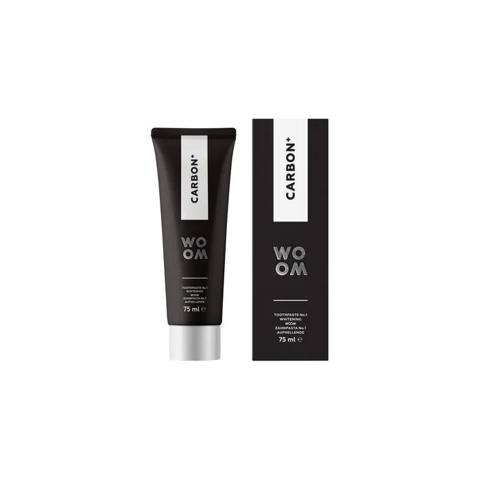 Woom Carbon+ Whitening Black Toothpaste With Activated Charcoal 75ml
