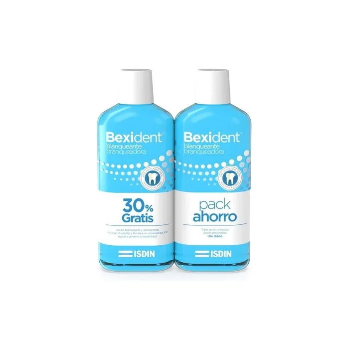 ISDIN Bexident Whitening Mouthwash 500ml + 500ml - Pack of 2