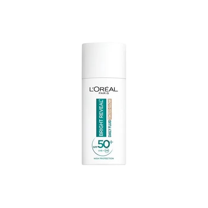 L'Oreal Paris Bright Reveal Brightening Tinted Fluid Spf 50+ Daily Fluid 50 Ml