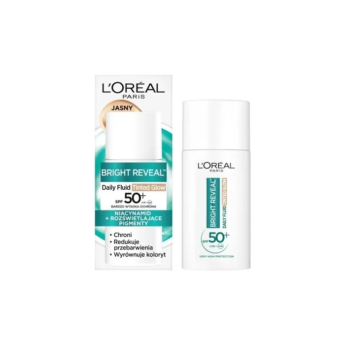 L'Oreal Daily Fluid Spf 50+ Tinted Glow Lightweight Tinted Fluid Light 50ml