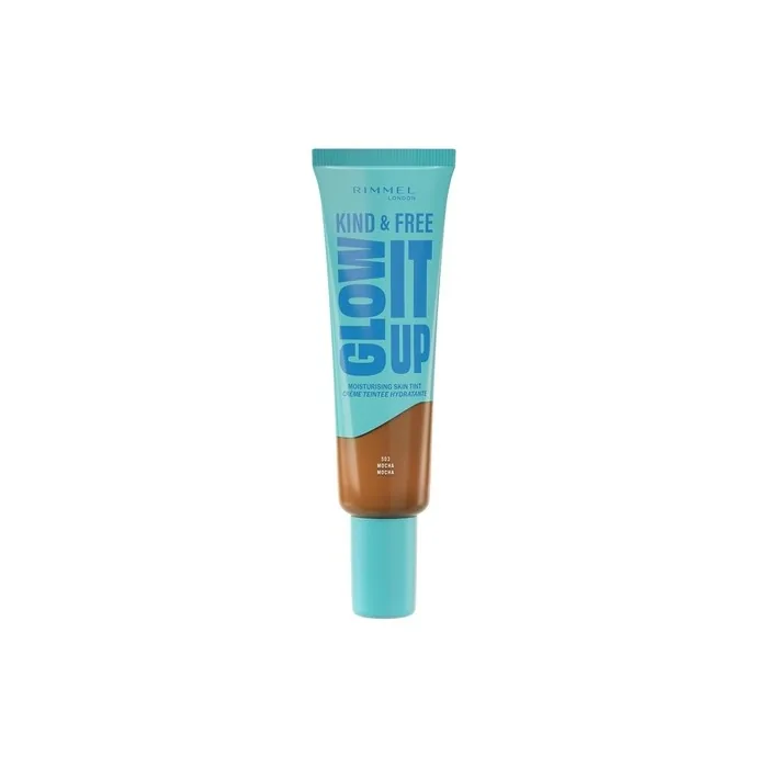 Rimmel London Kind & Free Glow It Up Moisturising Skin Tint In Mocha - Soothes And Calms Sensitive Skin